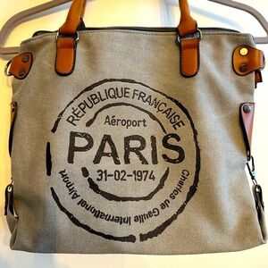 Canvas Tote Bag “PARIS” Retro